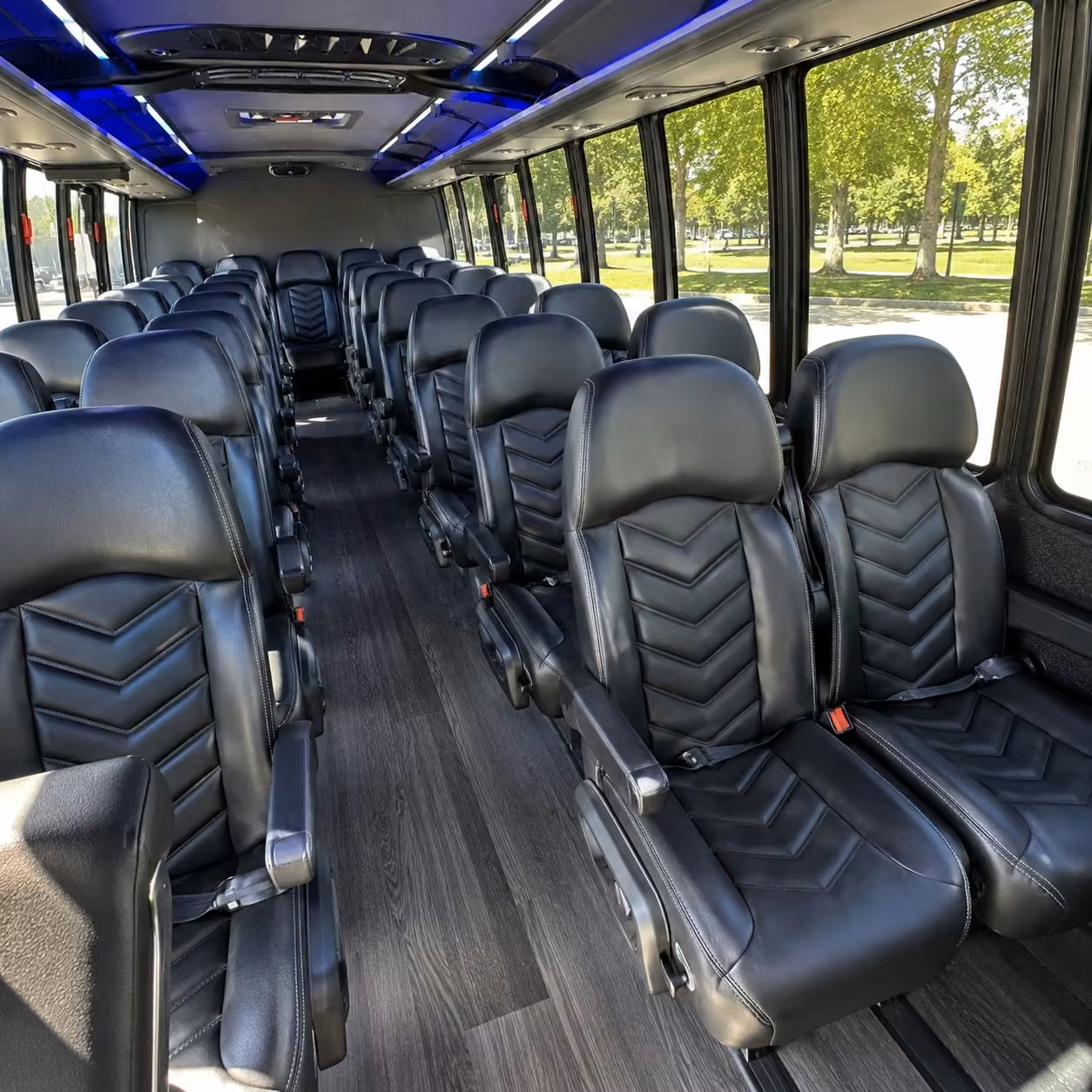 15 35 passenger minibus inside