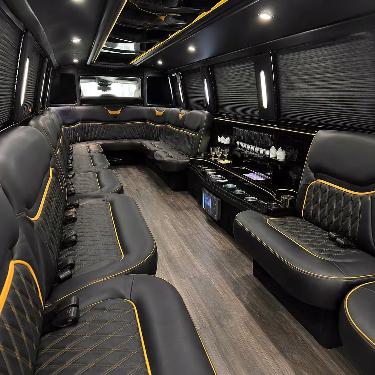 hummer limo inside
